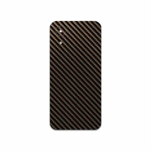 MAHOOT Glossy-Brown-Fiber Cover Sticker for Samsung Galaxy A03 Core