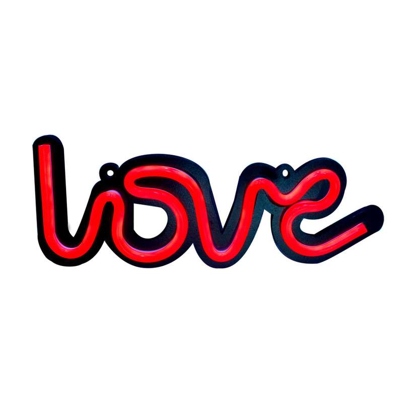 چراغ دیواری مدل نئون طرح love