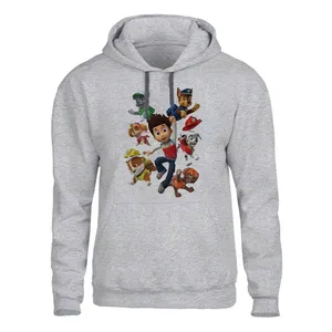 هودی مردانه مدل  سگ های نگهبان  کد SH14 رنگ طوسی