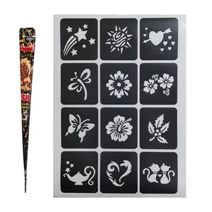 شابلون تتو و حنا طراحی کد kz12