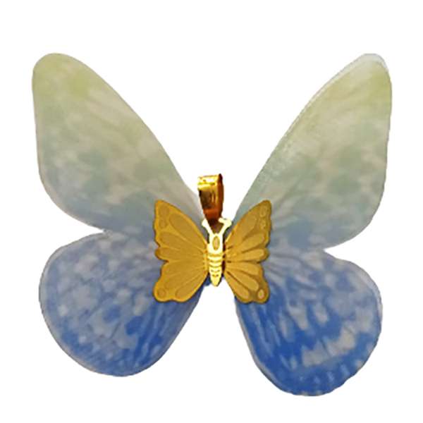 آویز گردنبند طلا 18 عیار زنانه مدل پروانه کد C02