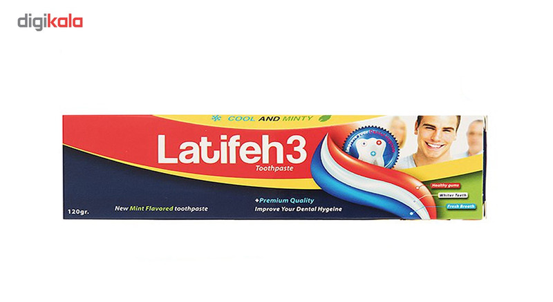 خمیر دندان لطیفه مدل Cool And Minty وزن 120 گرم خمیر دندان لطیفه مدل Cool And Minty وزن 120 گرم
