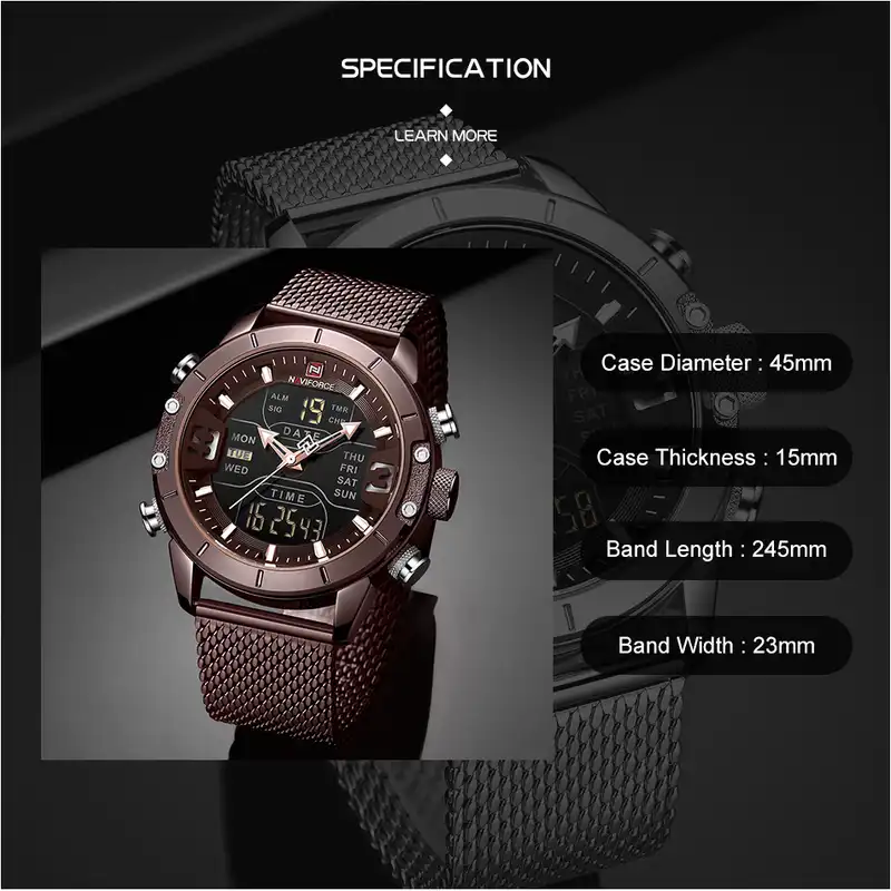 ساعت مچی دیجیتال مردانه نیوی فورس مدل 3-915