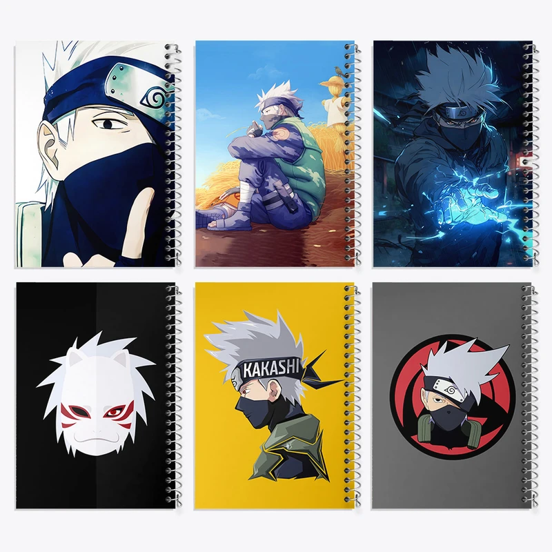 دفتر نقاشی 50 برگ خندالو طرح انیمه ناروتو کد 665 مجموعه 6 عددی