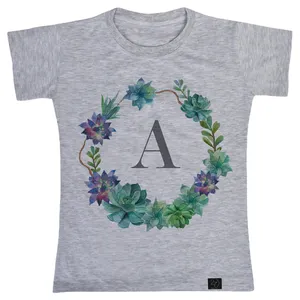 تی شرت آستین کوتاه دخترانه 27 مدل حرف A کد V221