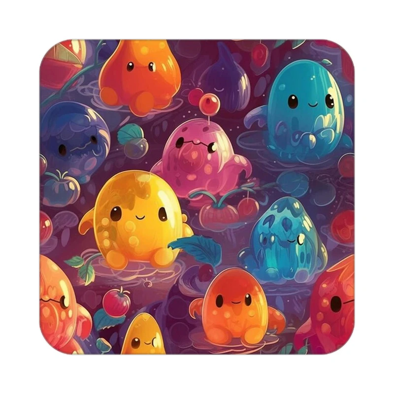 زیر لیوانی کاکتی طرح حیوانات رنگی مدل mp25884