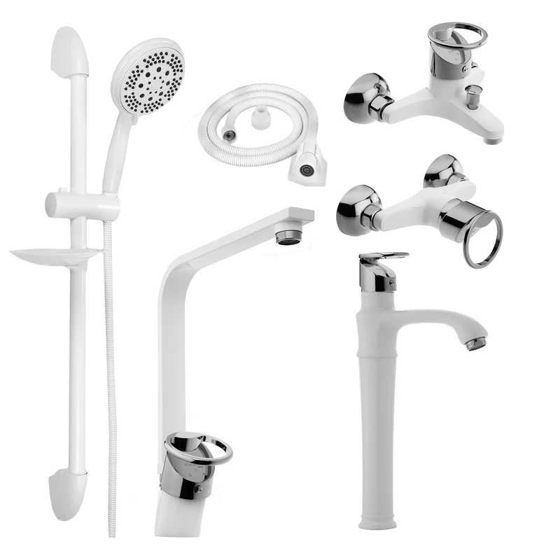 ست شیرآلات توفیق مدل النگویی پایه بلند مجموعه 6 عددی