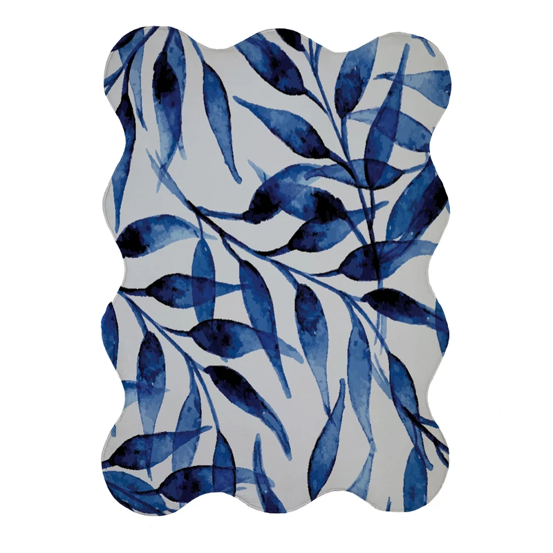 پادری مدل دالبر طرح برگ کد 9033 سایز 80x110 سانتی متر 