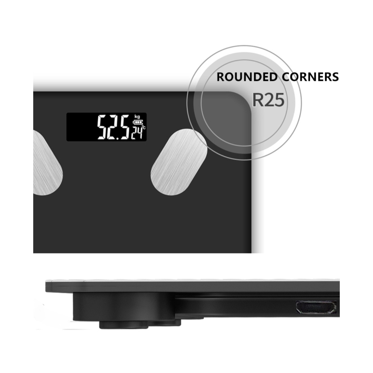 ترازو دیجیتال کیو وای اچ مدل smart scale ترازو دیجیتال کیو وای اچ مدل smart scale