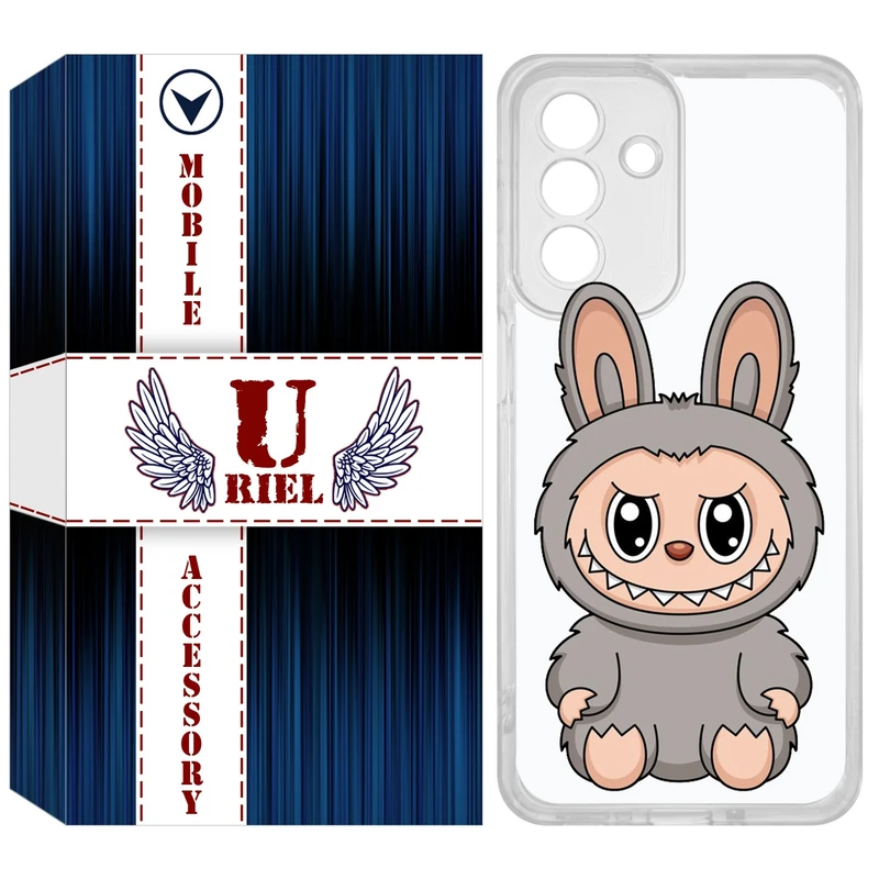 کاور یوریل مدل Clear کد 142 طرح لبوبو مناسب برای گوشی موبایل سامسونگ Galaxy A56