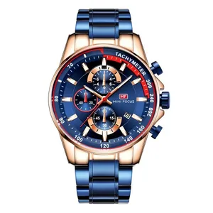 ساعت مچی عقربه‌ای مردانه مینی فوکوس مدل 0218BLU