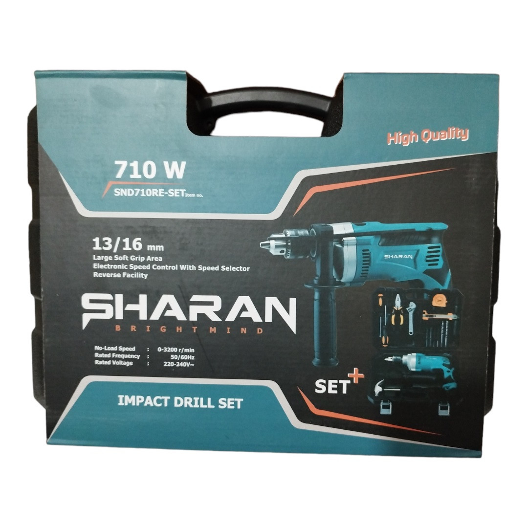 مجموعه 16 عددی دریل چکشی شاران مدل SND710RE-SET