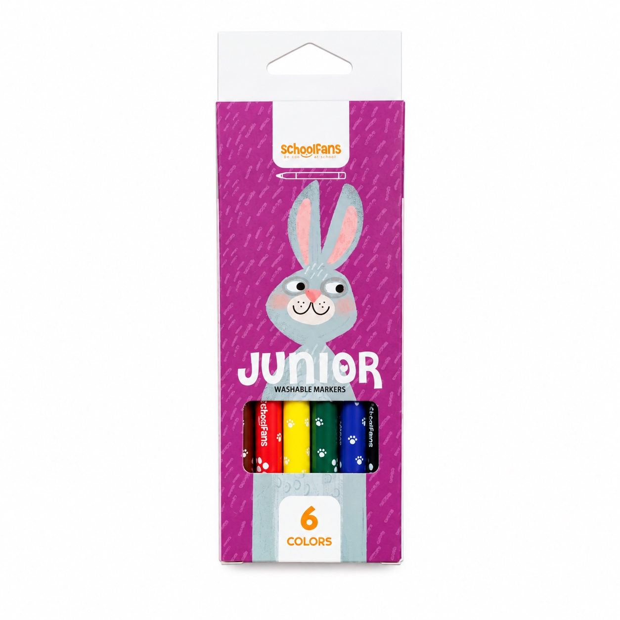 ماژیک رنگ آمیزی اسکول فنس مدل JUNIOR بسته 6 عددی