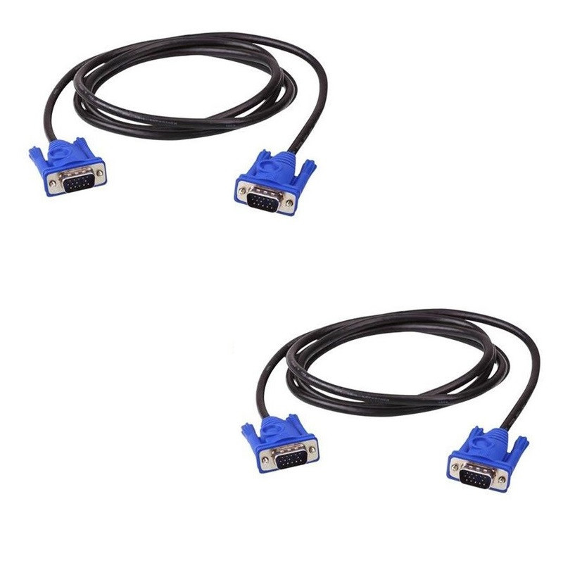 کابل VGA مدل 3+2 طول 1.5 متر بسته دو عددی 
