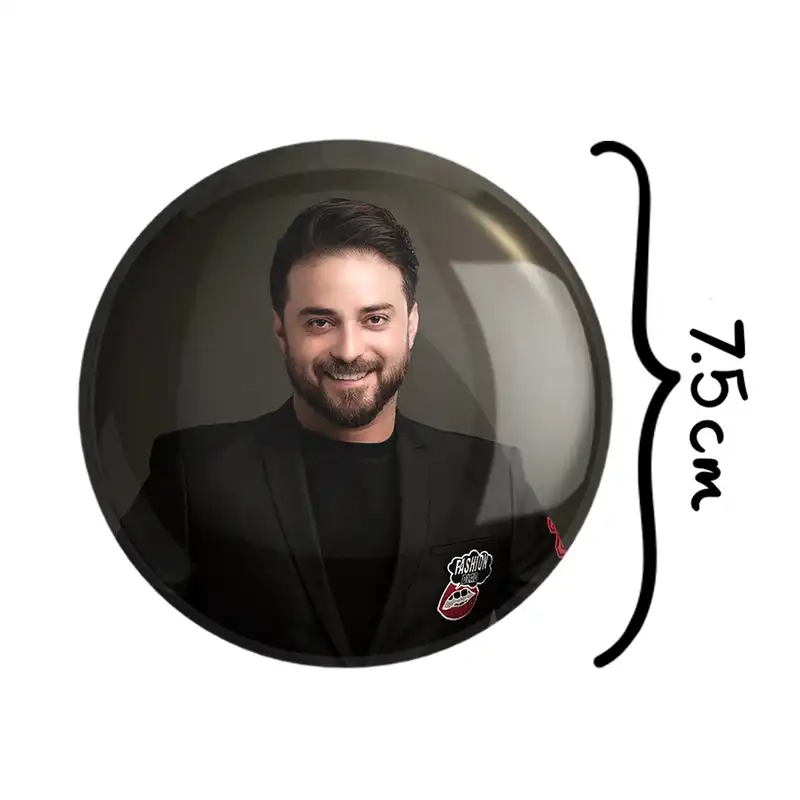 آینه جیبی خندالو طرح بابک جهانبخش مدل تاشو کد 6365