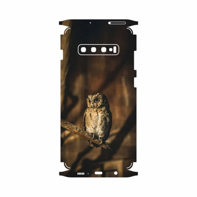 برچسب پوششی ماهوت مدل Owl-FullSkin مناسب برای گوشی موبایل سامسونگ Galaxy S10 Plus