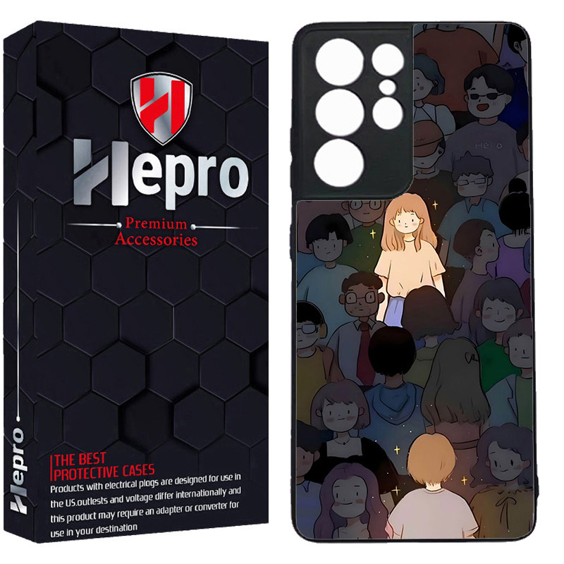 کاور هپرو طرح ست دخترانه کد TPU-061 مناسب برای گوشی موبایل سامسونگ Galaxy S21 ULTRA