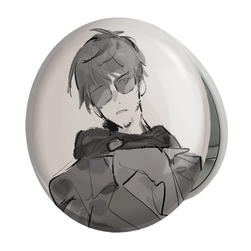 آینه جیبی خندالو طرح نیکولاس انیمه تریگان (Trigun) مدل تاشو کد 36209