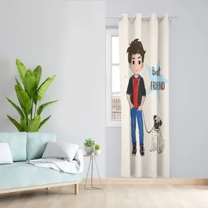 پرده مدل پسر مخمل پانچی کد 4694 سایز 140x280 سانتی متر