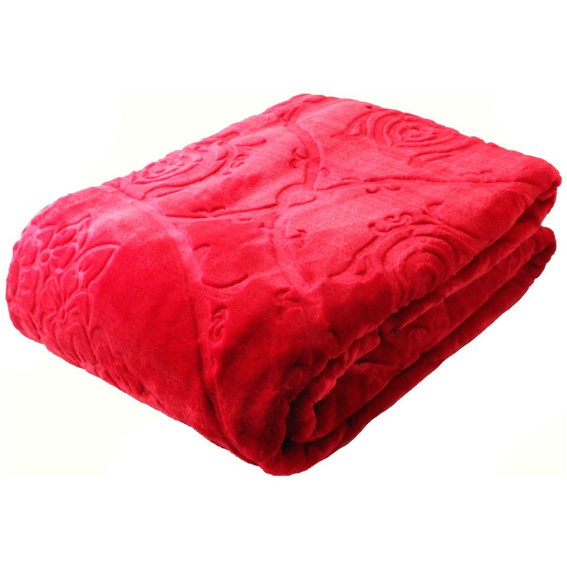 پتو یک نفره خوشخواب مدل گل برجسته