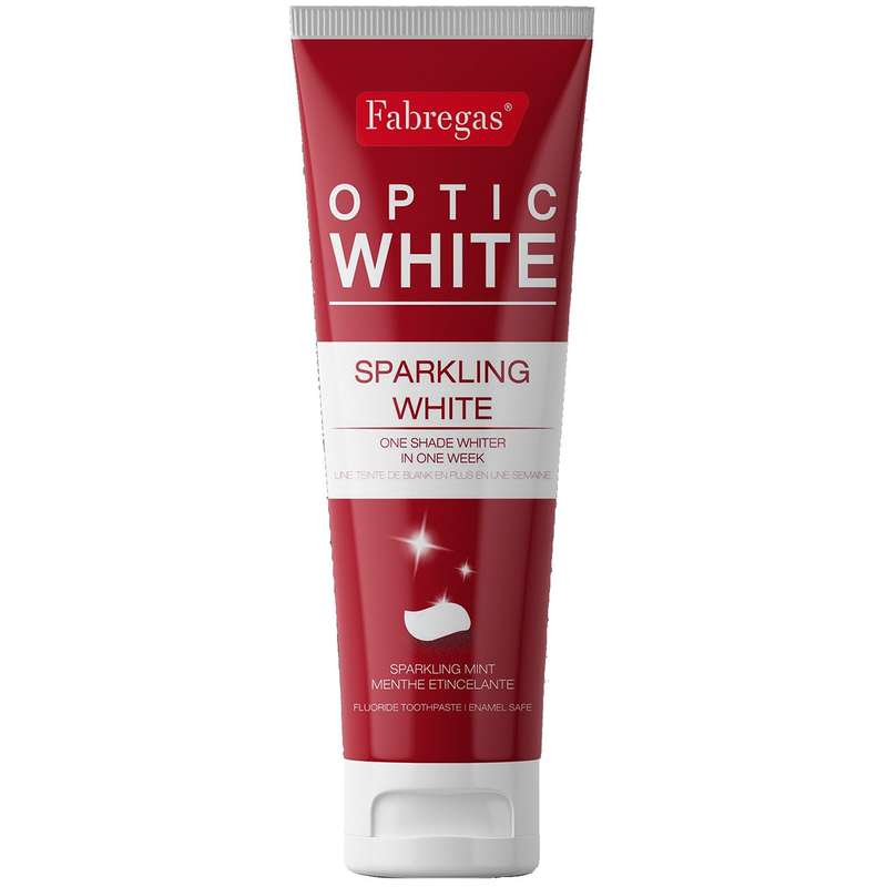 خمیر دندان فابریگاس مدل Optic White حجم 75 میلی لیتر