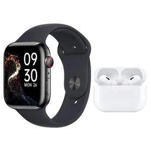 ساعت هوشمند 45میلی‌متر ویسمی مدل wisme-x15 با بند سیلیکونی به همراه هدفون