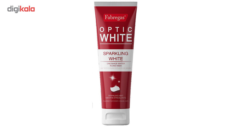 خمیر دندان فابریگاس مدل Optic White حجم 75 میلی لیتر