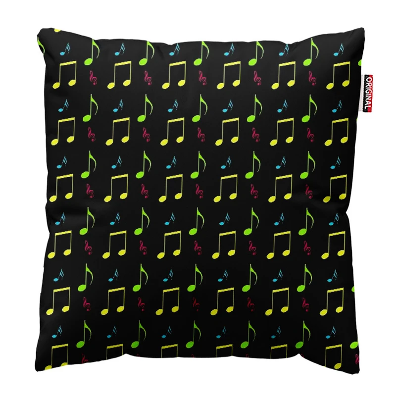  کوسن پاد آفرین طرح موسیقی کد 2896 سایز 30*30 سانتی متر