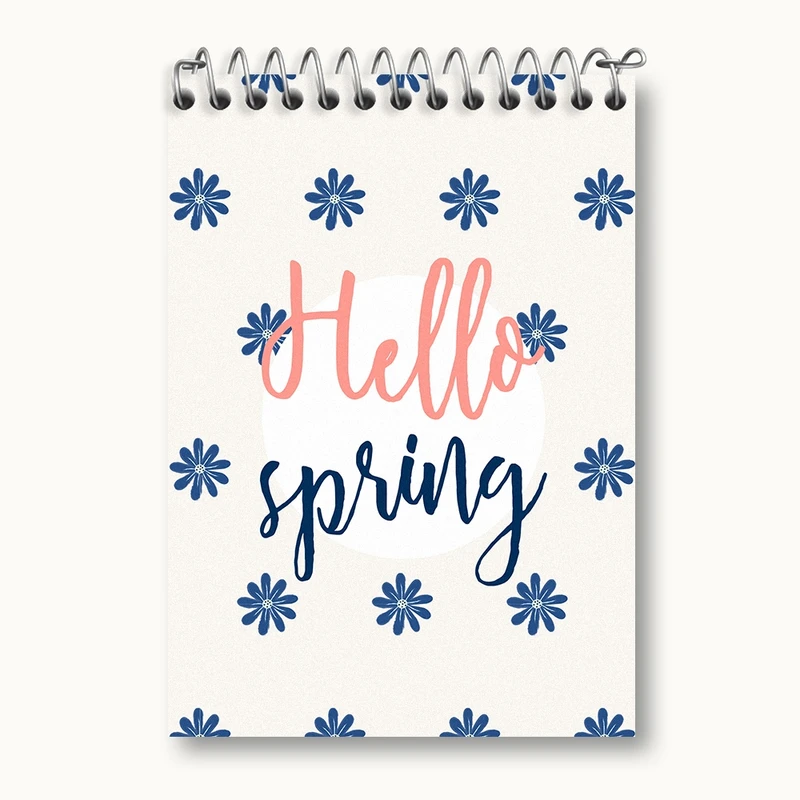 دفتر یادداشت 50 برگ خندالو مدل مینیمال بهار کد N97