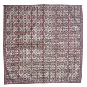 رومیزی ترمه ابریشمی کد 2026 سایز 100 × 100 سانتی متر