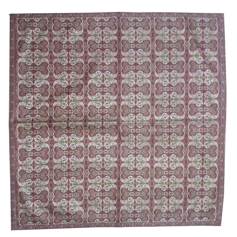 رومیزی ترمه ابریشمی کد 2026 سایز 100 × 100 سانتی متر