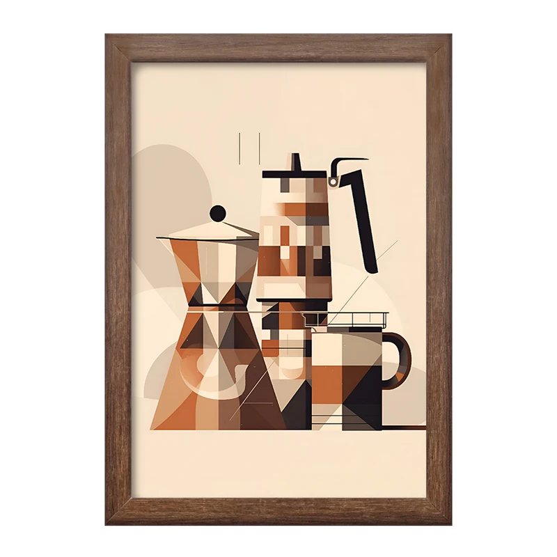 تابلو خندالو طرح موکاپات قهوه کد F10421