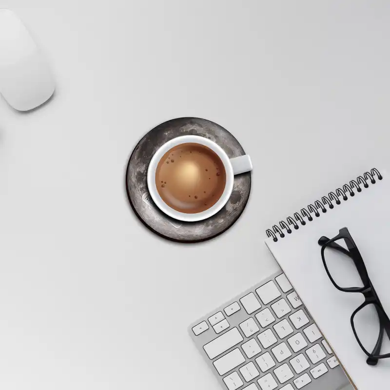 زیر لیوانی لوکسینو مدل ماه کد Shahrad_1