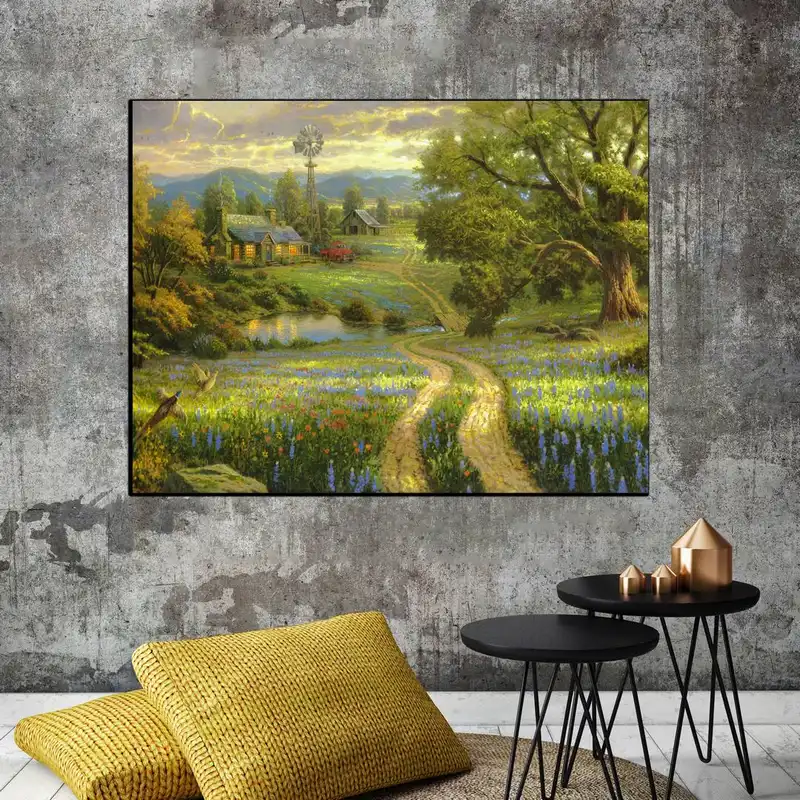 تابلو شاسی بکلیت طرح نقاشی منظره طبیعت مدل SH-11235