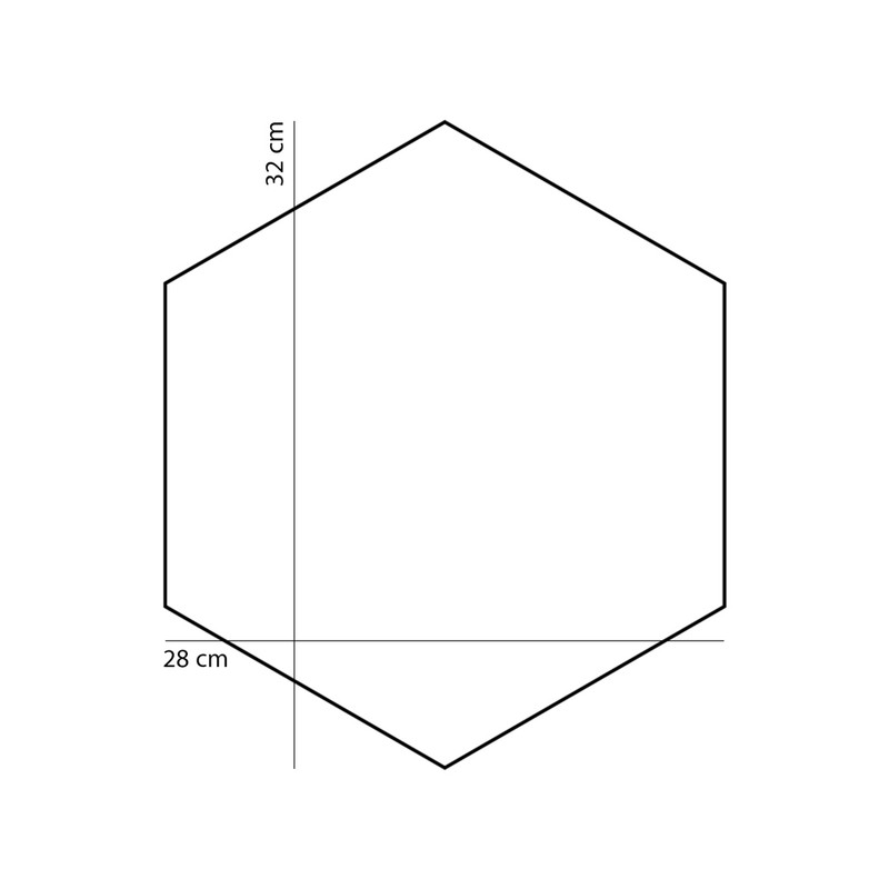 رومیزی کلاژ چرم و پوست مدل شش ضلعی کد 001