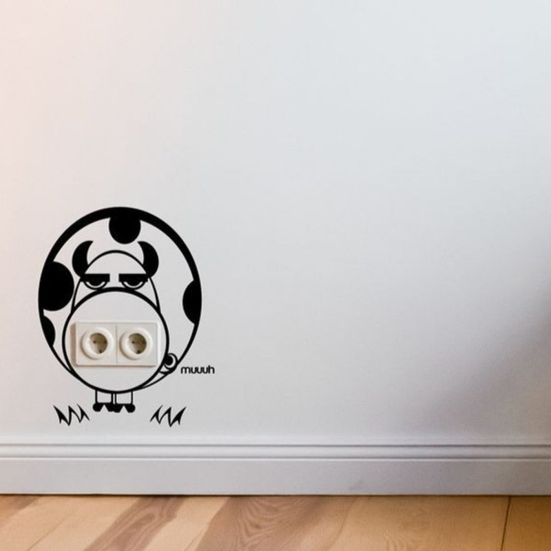 استیکر کلید و پریز مدل گاو کد S14 