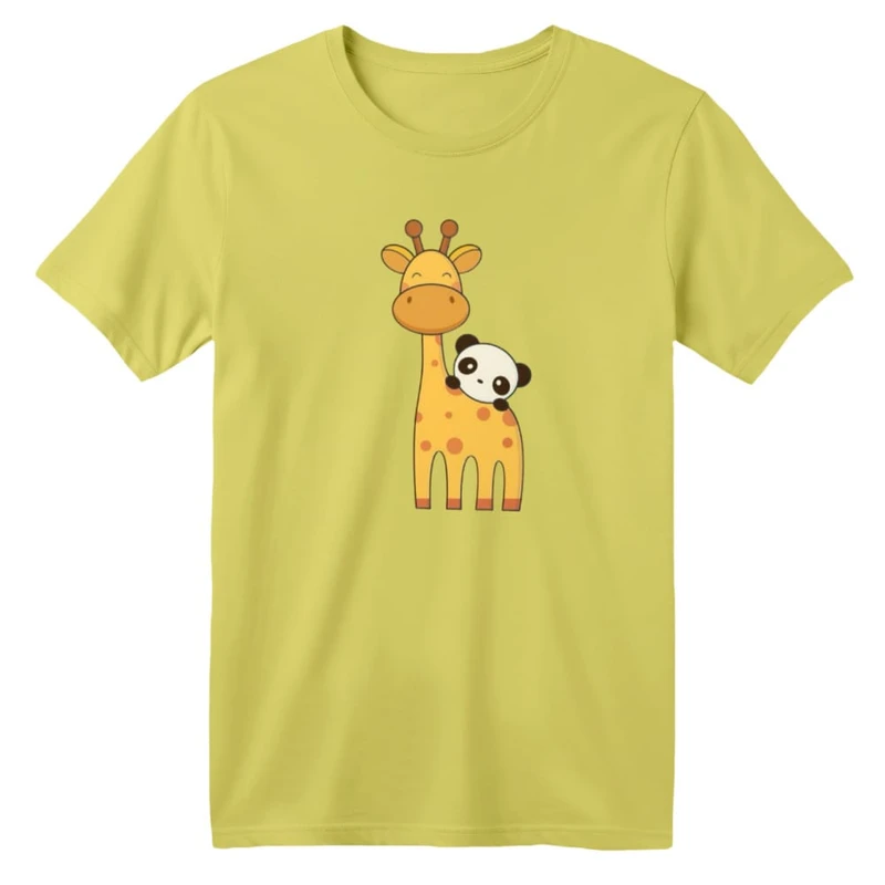 تی شرت آستین کوتاه بچگانه مدل زرافه کد ۲۳