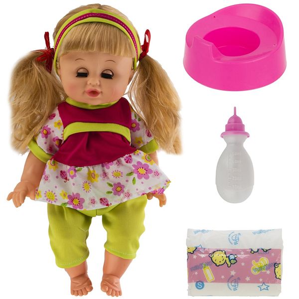 عروسک بیبی مدل 9099GR ارتفاع 31 سانتی متر عروسک بیبی مدل 9099GR ارتفاع 31 سانتی متر
