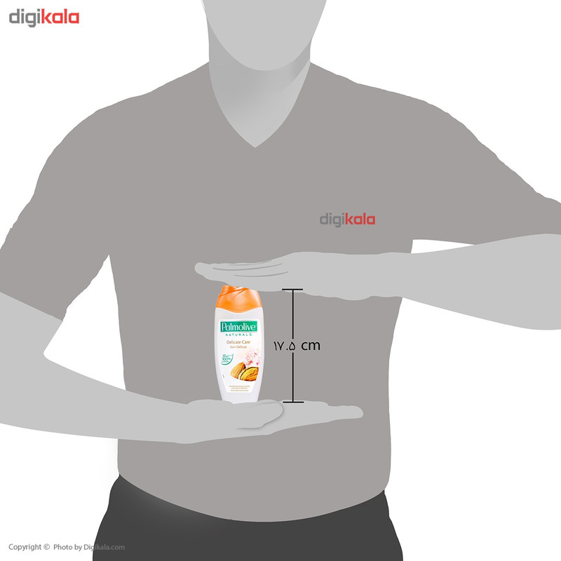 شامپو بدن پالمولیو سری Naturals مدل Almond And Milk حجم 250 میلی لیتر