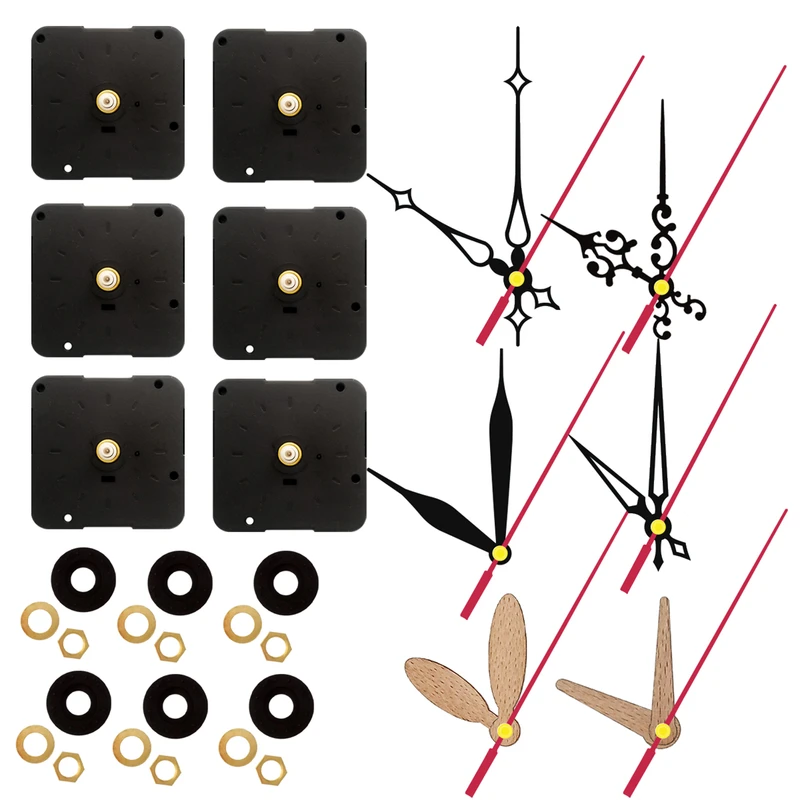 موتور و عقربه ساعت دیواری مدل 6363 مجموعه 42 عددی