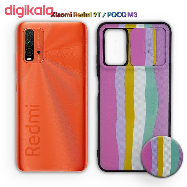 کاور مدل XM334B مناسب برای گوشی موبایل شیائومی Redmi 9T / POCO M3 به همراه پایه نگهدارنده main 1 1
