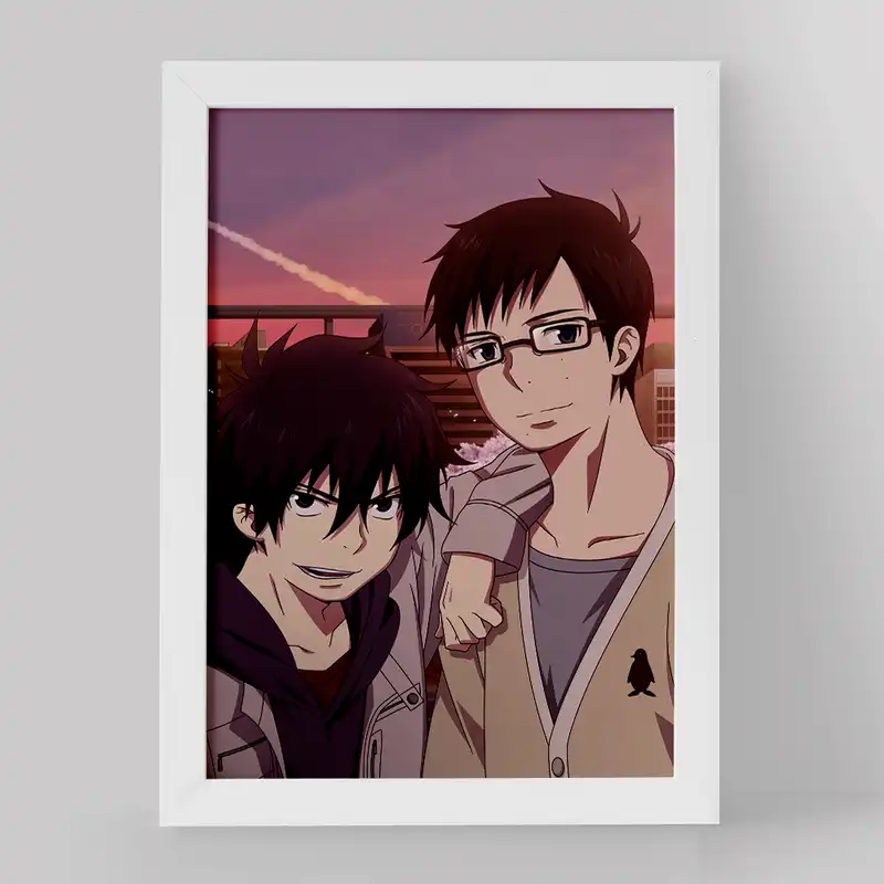 تابلو خندالو مدل یوکیو و رین انیمه جنگیر آبی کد 16376