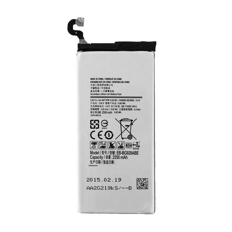 باتری موبایل مدل Galaxy S6 با ظرفیت 2550mAh مناسب برای گوشی موبایل سامسونگ Galaxy S6
