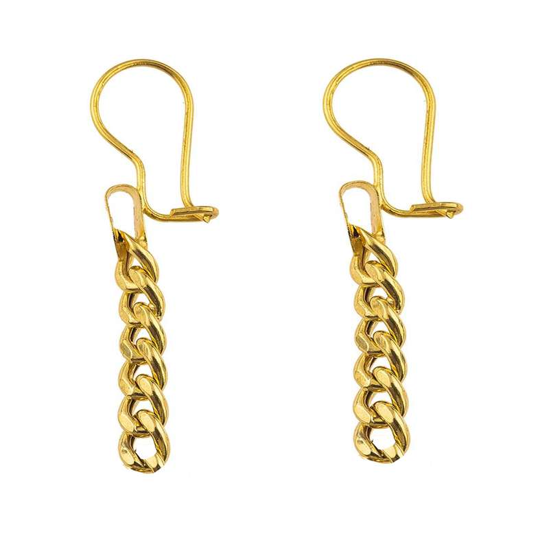 گوشواره طلا 18 عیار زنانه گالری یارطلا مدل ART کد AGZK