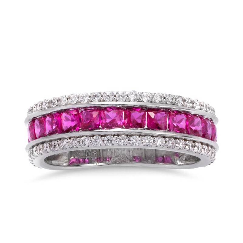 انگشتر طلا 18 عیار زنانه کیمیا زر مدل پایه جواهر لوکس بارمان کد 1190RED سایز 54