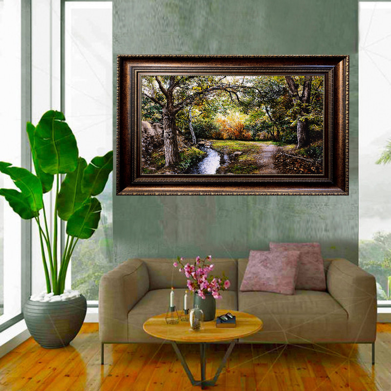 تابلو فرش دستبافت طرح کوچه باغ مدل RAR134 تابلو فرش دستبافت طرح کوچه باغ مدل RAR134