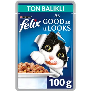 غذای مرطوب گربه فلیکس مدل َAdult-Tuna وزن 100 گرم