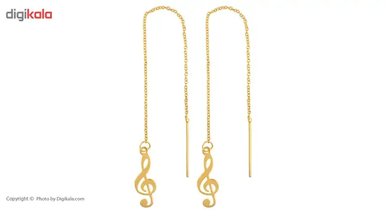 گوشواره طلا 18 عیار ماهک مدل ME0562