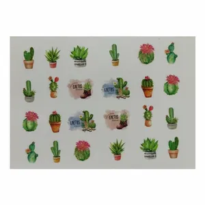 استیکر طراحی ناخن مدل کاکتوس کد A111