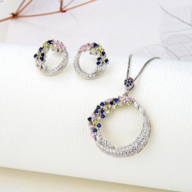 عکس شماره 2 : نیم ست نقره زنانه شهر جواهر کد sj-vs015